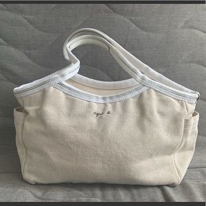 Agnes B Voyage Canvas Tote Bag